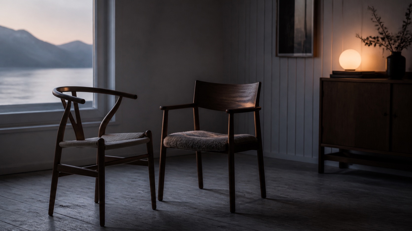 To stoler i et stille rom, som symbol på å slippe et annet menneske inn