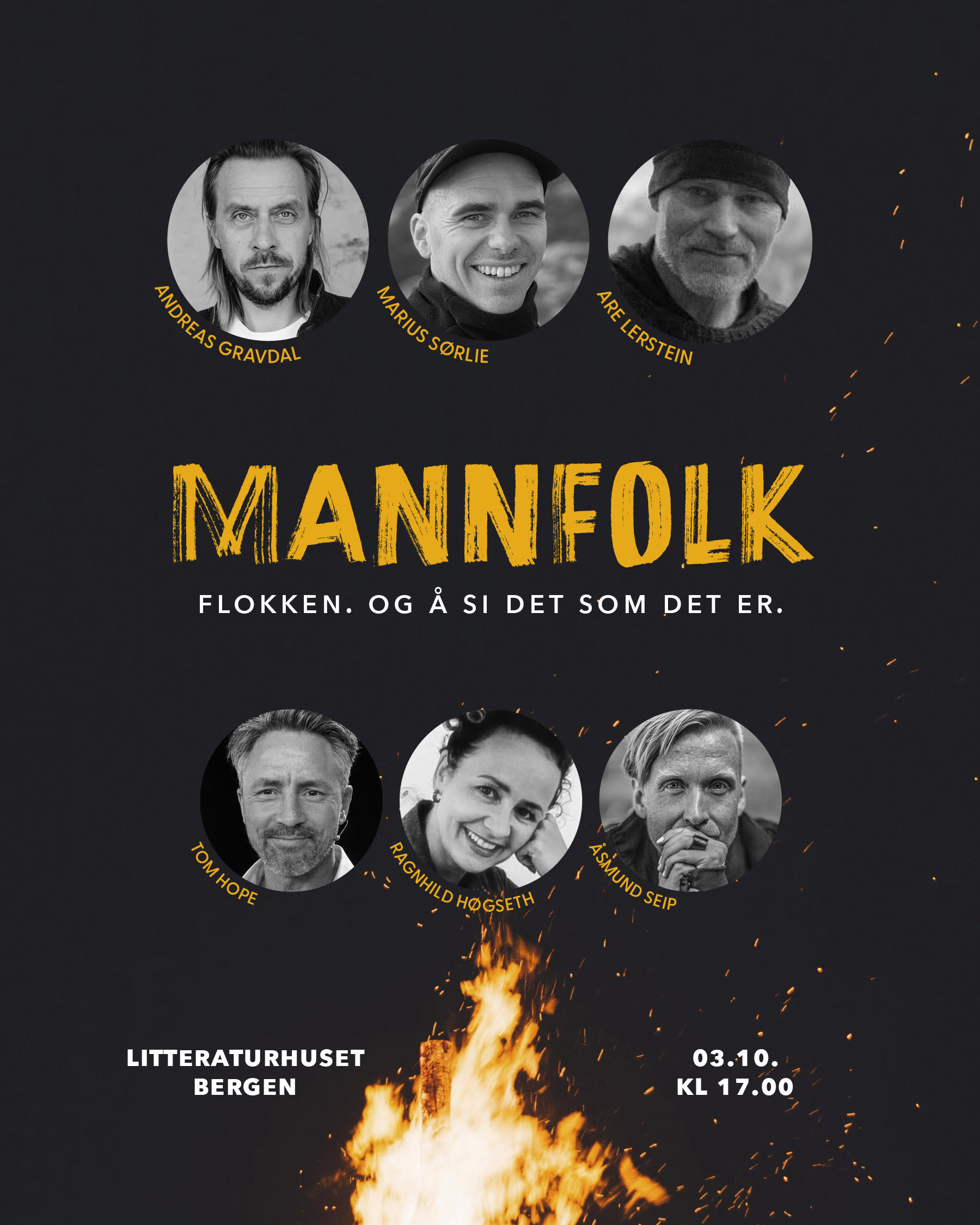 Deltakerplakat for MANNFOLK Bergen